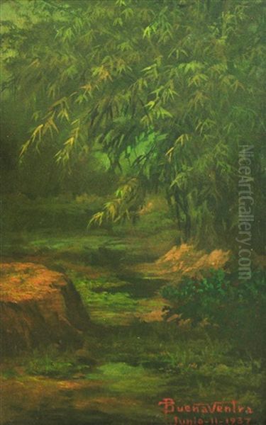 Brook Oil Painting by Teodoro Buenaventura