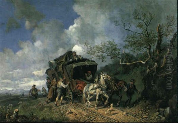 Reise Mit Hindernissen Oil Painting by Heinrich Buerkel