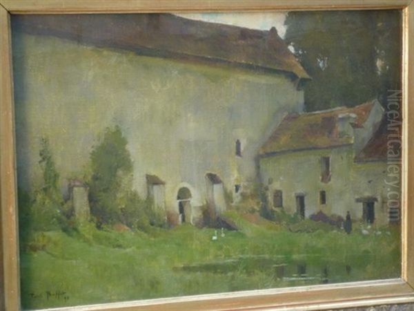 Cour De Ferme Oil Painting by Paul Buffet