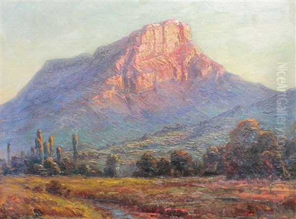 Mont Granier Oil Painting by Jean Bugnard