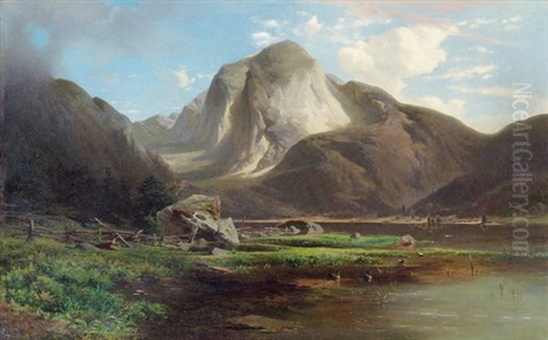 Landschaft Oil Painting by Conrad Buehlmayer