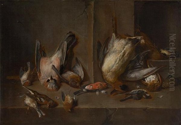 Nature Morte - Tableau De Chasse Oil Painting by Jan Van Buken