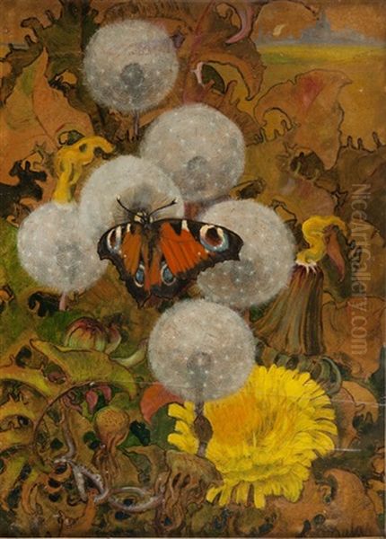 Motyl I Kwiaty by Jan Bulas