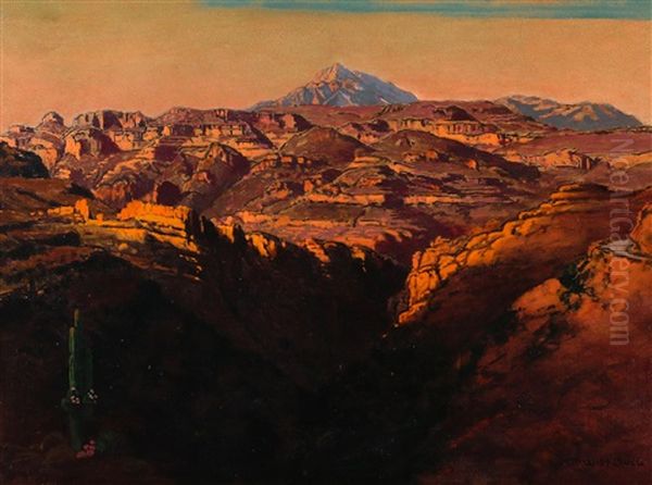 Kings River Canyon Oil Painting by William Howell Bull