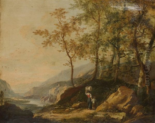 Paysage Anime Oil Painting by Johann Balthasar Bullinger the Elder