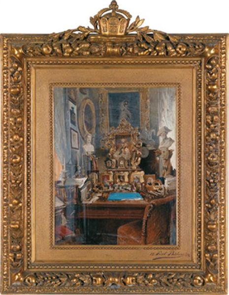 Schreibtisch Kaiser Wilhelms I. Von Preusen Oil Painting by Paul Buelow