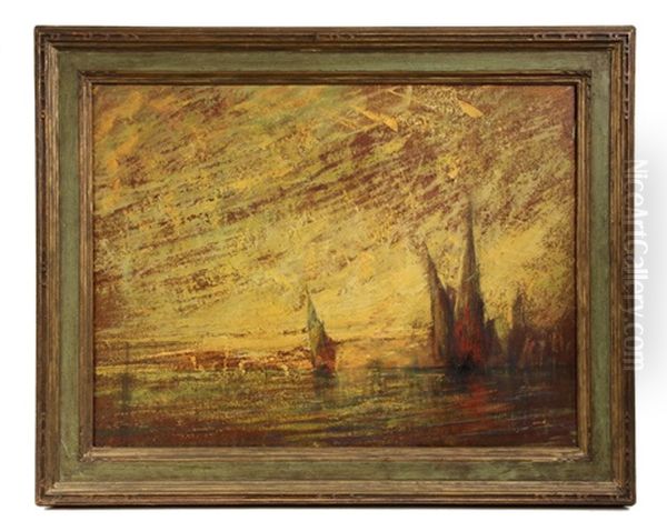 Venezia Oil Painting by William Gedney Bunce