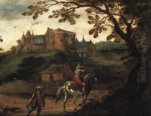 Le Retour De La Chasse Oil Painting by Willem Van Den Bundel