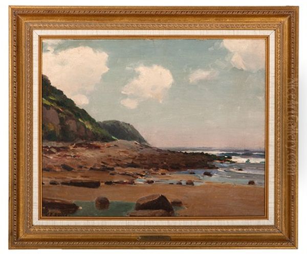 Coastal View Oil Painting by John Elwood Bundy