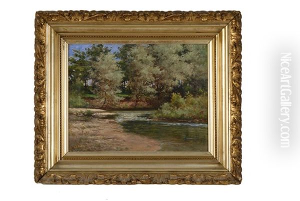 A Bend In The Creek Oil Painting by John Elwood Bundy