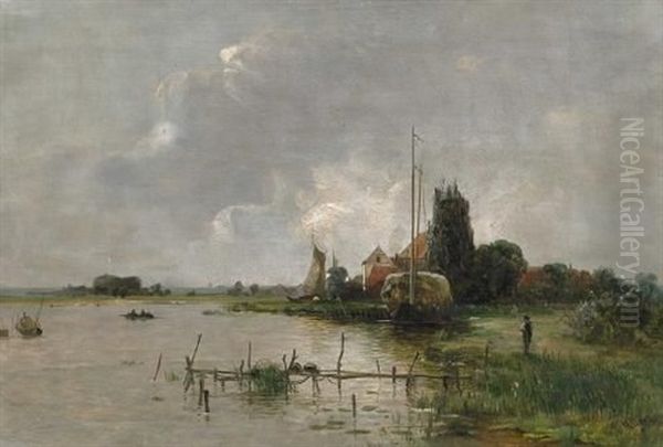 Sommertag An Der Havel Oil Painting by Franz Bunke