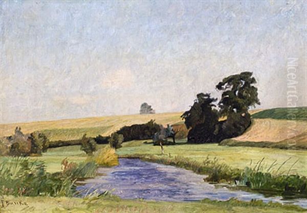 Sonniger Septembertag Oil Painting by Franz Bunke