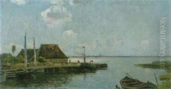 Bei Warnemunde Oil Painting by Franz Bunke