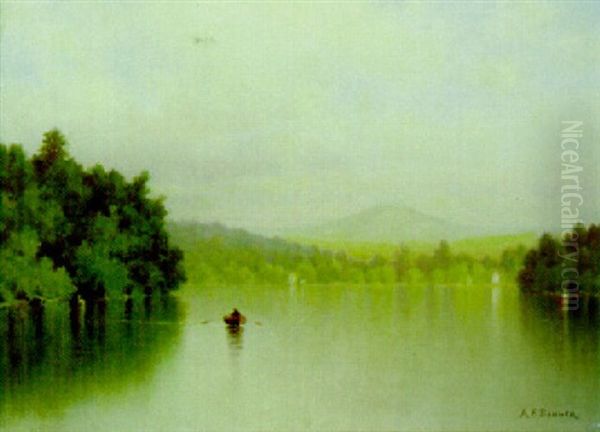 Afternoon On The Lake Oil Painting by Andrew Fisher Bunner