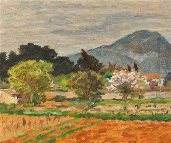 Landscape, France Oil Painting by Rupert Bunny