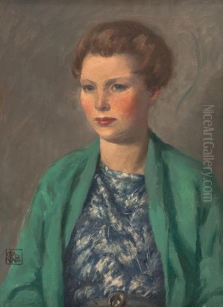 Portrait Of Tchili Reid Oil Painting by Rupert Bunny