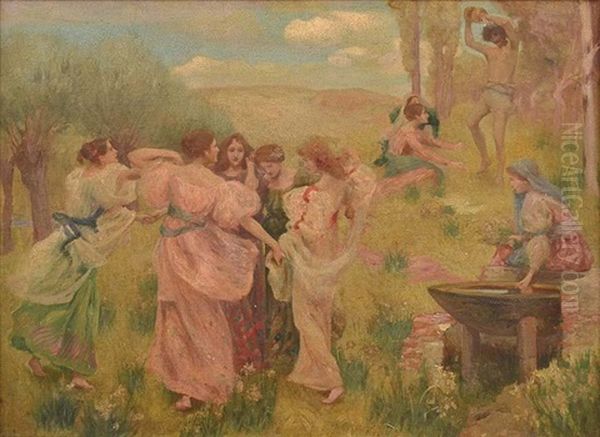 Dans Du Printemps (spring Dance) Oil Painting by Rupert Bunny