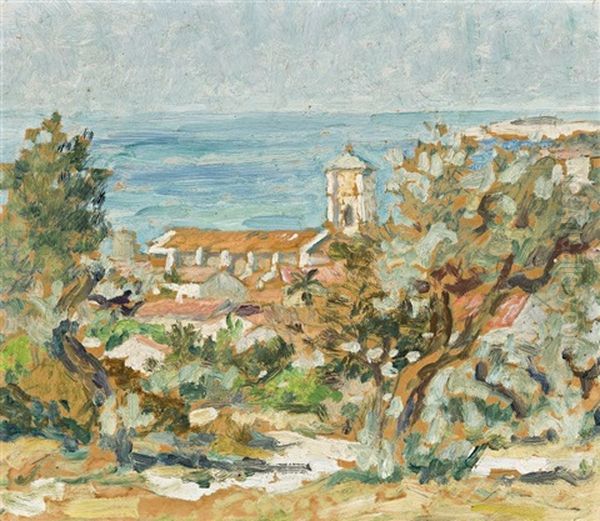 South Of France Oil Painting by Rupert Bunny