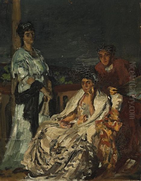 Study For The Sonata Oil Painting by Rupert Bunny