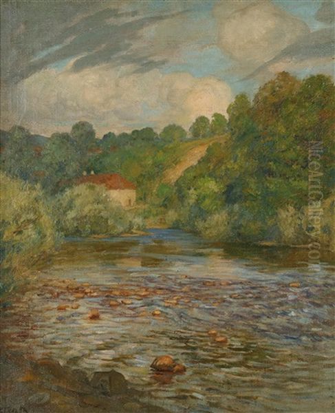 French Landscape Oil Painting by Rupert Bunny