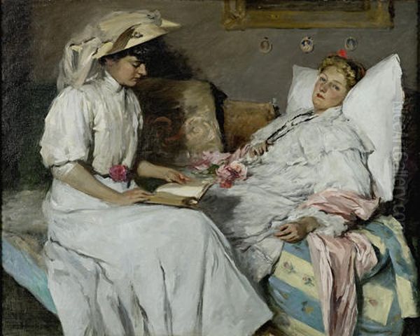 La Convalescente Oil Painting by Rupert Bunny