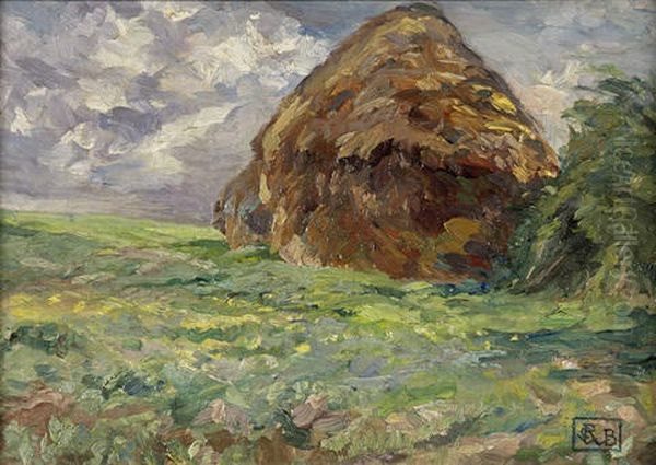 The Haystack Oil Painting by Rupert Bunny