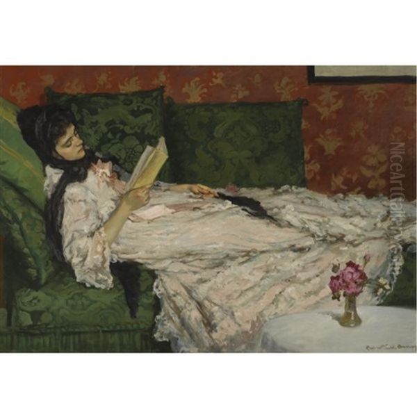 Femme Lisant Oil Painting by Rupert Bunny