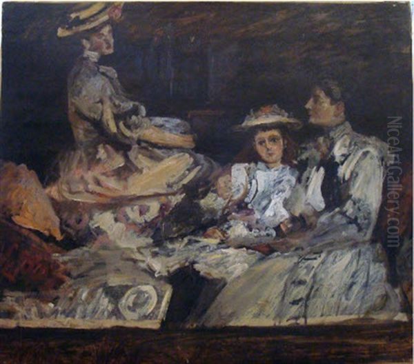 Le Dejeuner Sur L'herbe Oil Painting by Rupert Bunny