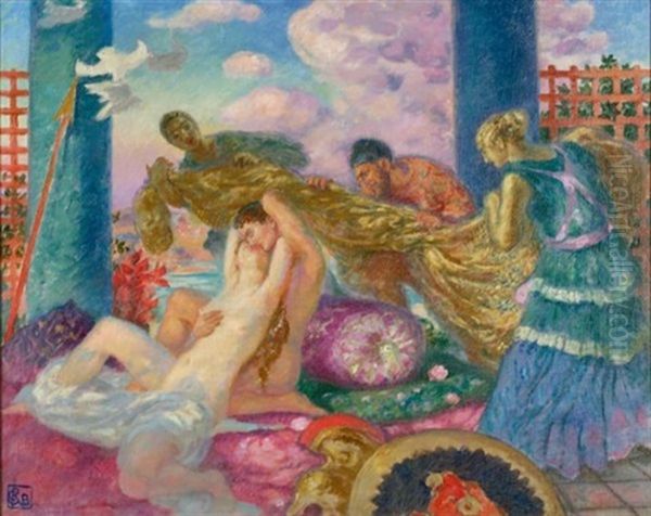 Venus And Mars Oil Painting by Rupert Bunny