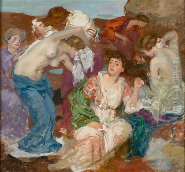 Sur Le Tapis De Varech Oil Painting by Rupert Bunny