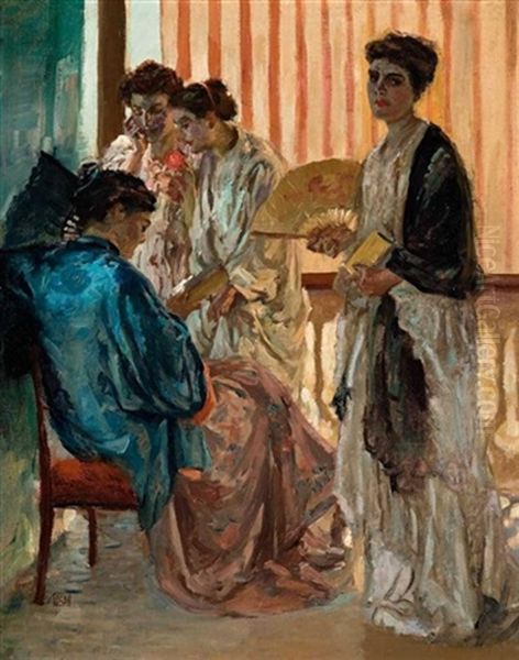 The Tiff Oil Painting by Rupert Bunny