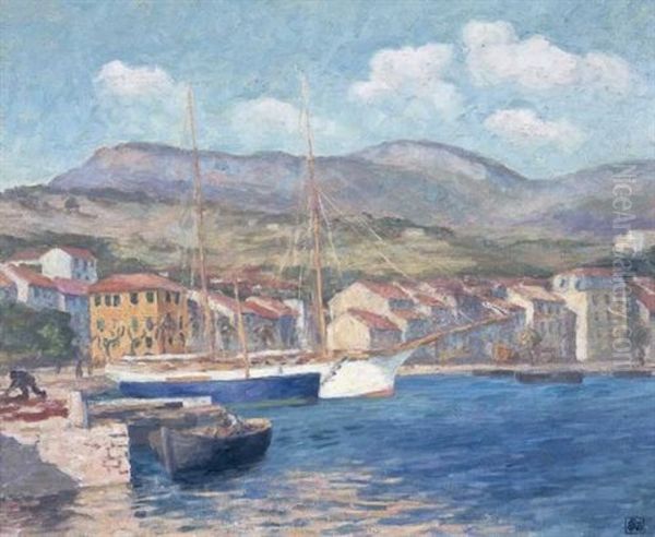 Le Mouillage Abrite, Port Vendres (sheltered Anchorage) by Rupert Bunny