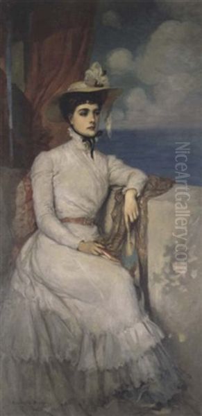 Jeanne Morel Oil Painting by Rupert Bunny