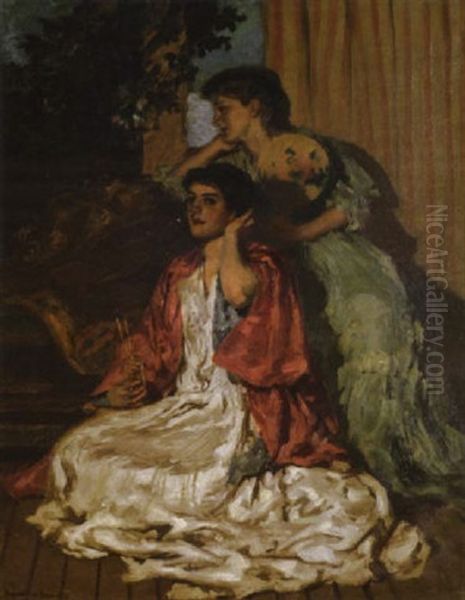 The Sonata Oil Painting by Rupert Bunny