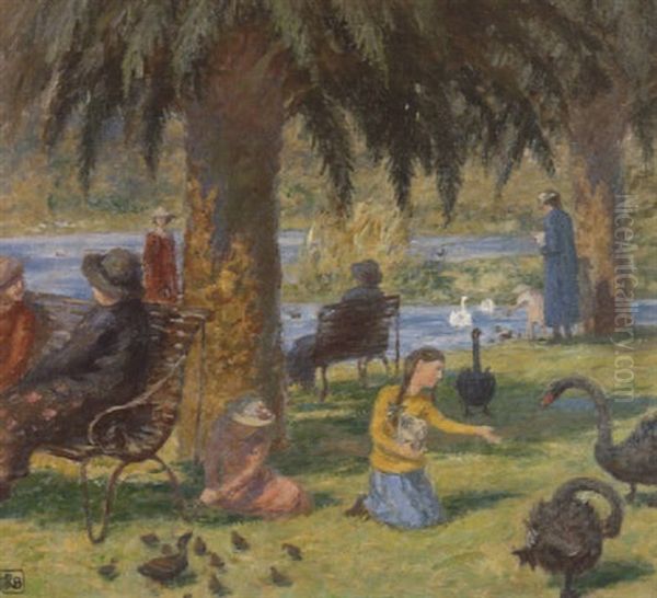 Botanical Gardens, Melbourne by Rupert Bunny