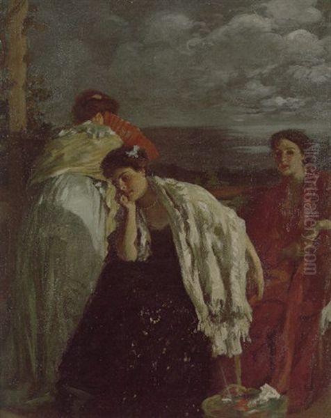 Idle Hours Oil Painting by Rupert Bunny