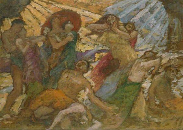 Niobe Oil Painting by Rupert Bunny