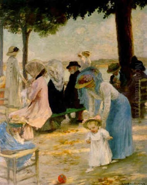 Under The Trees (royan) Oil Painting by Rupert Bunny