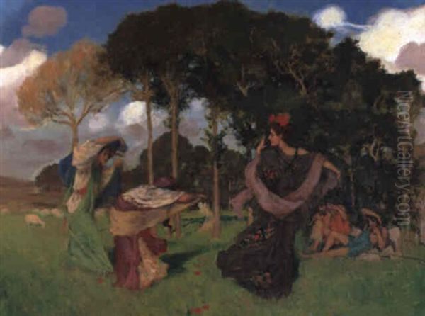 Summer Dance Oil Painting by Rupert Bunny