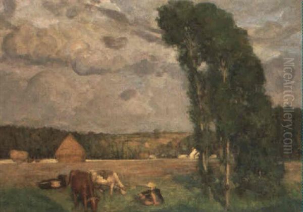 Evening Near Choyes Oil Painting by Rupert Bunny