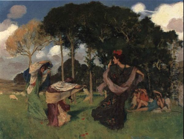 Summer Dance Oil Painting by Rupert Bunny