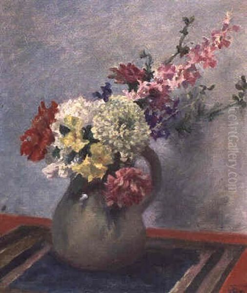 Floral Still Life Oil Painting by Rupert Bunny