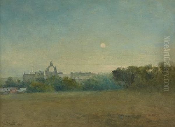 King's College Chapel Aberdeen Oil Painting by Thomas Bunting