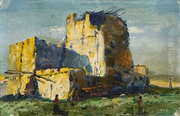 Indian Ruins In Arizona Oil Painting by Elbridge Ayer Burbank