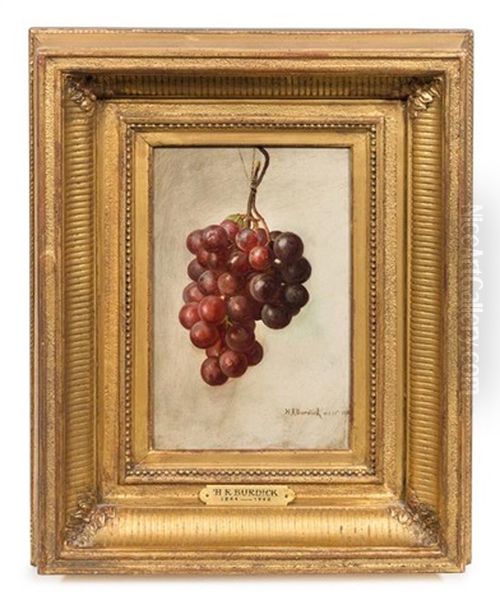 Grapes, 1869 Oil Painting by Horace Robbins Burdick