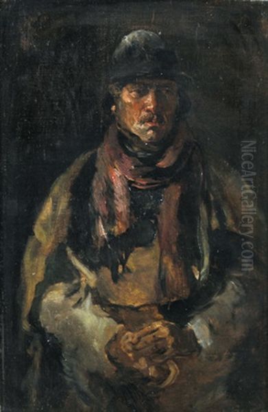 Fuhrmann Oil Painting by Anton Burger