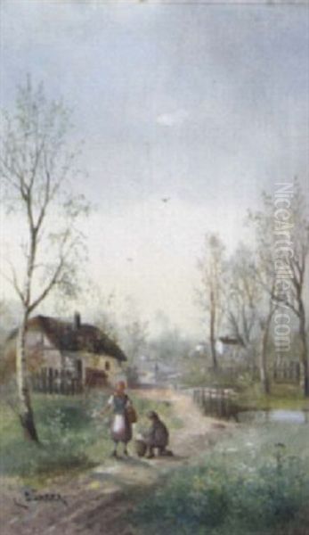 Fruhling Bei St. Polten Oil Painting by Lothar Buerger