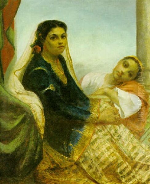 Orientaliska Kvinnor Oil Painting by William Burgess of Dover