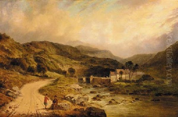 Tranquility; Ballater, Scotland Oil Painting by J. F. Burgess