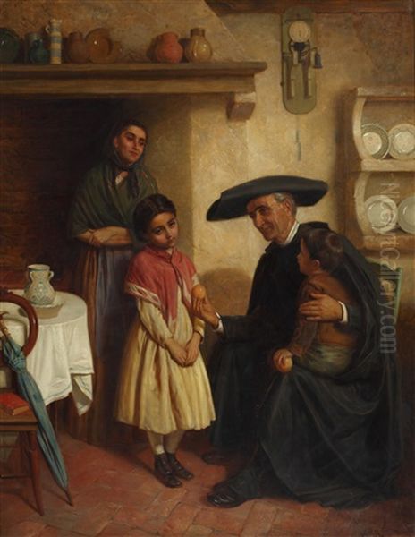 The Offering Oil Painting by John Bagnold Burgess